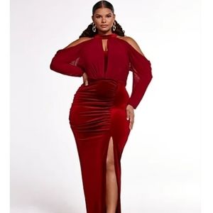 SOFT EDGES VELVET GOWN - SRV X FTF